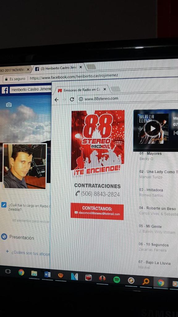 FOfccr's tweet photo. Somos la #7 en @88stereo super vamos a lograr ese #1 #BajoLaLluvia @MaykelOficial @williamlucasm https://t.co/is3BdMKQlk