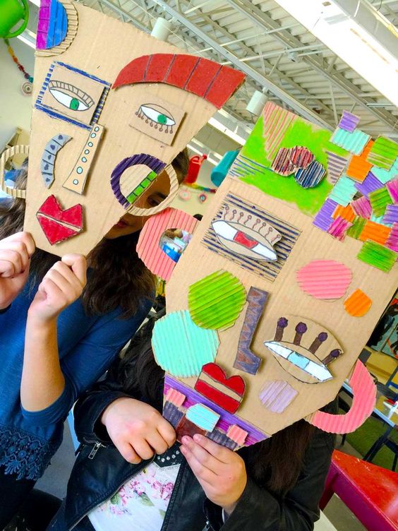 hell0Wonderful's tweet image. Amazing Cardboard Masks #Kidsart ow.ly/VXFz30gG36F