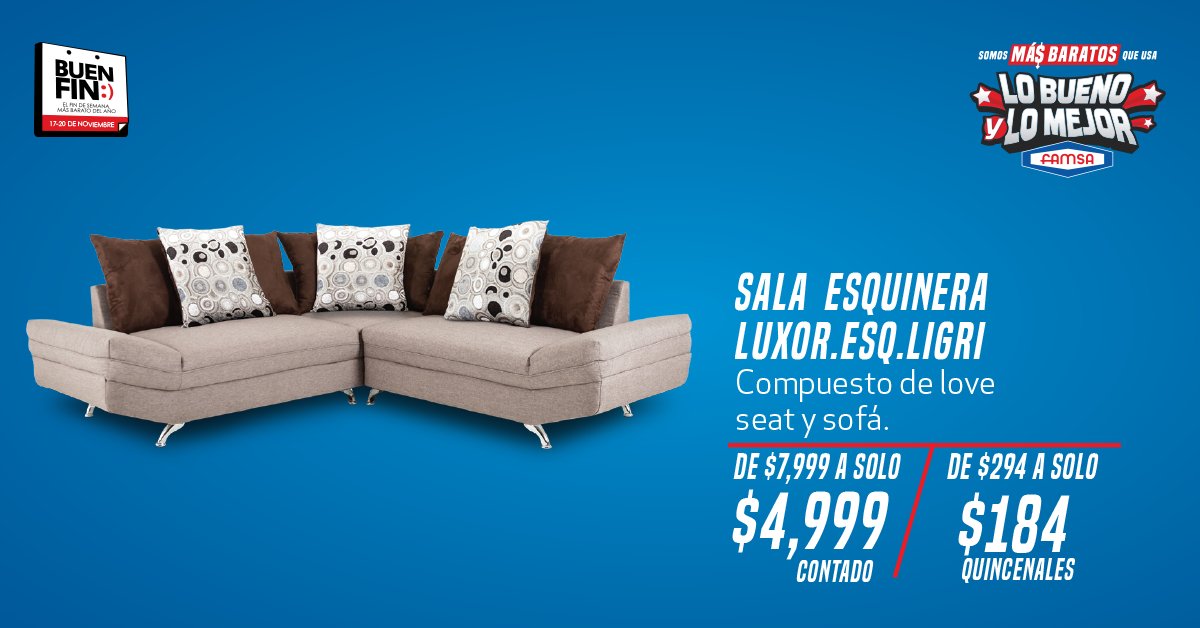 تويتر \ Famsa على تويتر: "Aprovecha esta oferta y ¡estrena antes de que  termine el Buen Fin! https://t.co/ivTHEsJ4hY #BuenFin2017  https://t.co/bB5RuyIm6w"