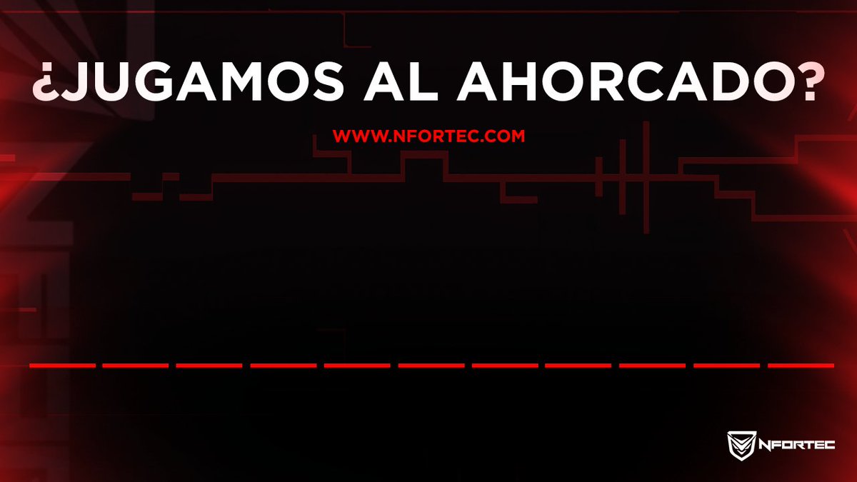 Nfortec_ES's tweet photo. ¿Jugamos al ahorcado? 😬 Tenéis que adivinar que regalaremos con la compra de un producto durante el #BlackFriday 😛 #NfortecRevolution https://t.co/zlMwWMVUGE