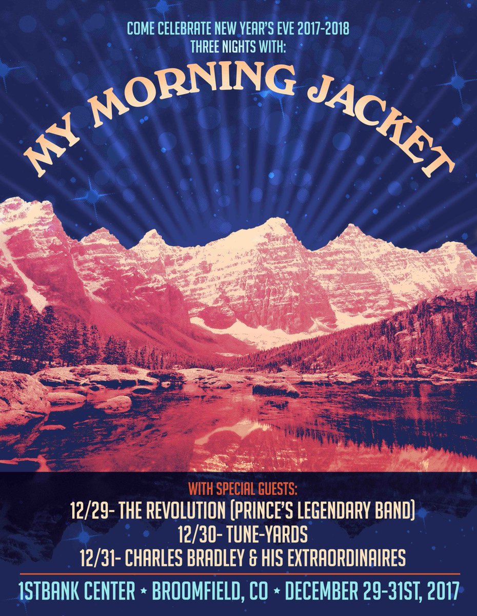 THCbailey's tweet photo. Got plans for New Year's Eve? Text "MMJNYE" to 28748 and you could win 2 tickets to see My Morning Jacket!!! #celebration #mymorningjacket #mmj #nye #newyearseve #colorado #cannabis #thcbailey #imahappycamper #gethappystayhappy https://t.co/2U6aSHOtGO