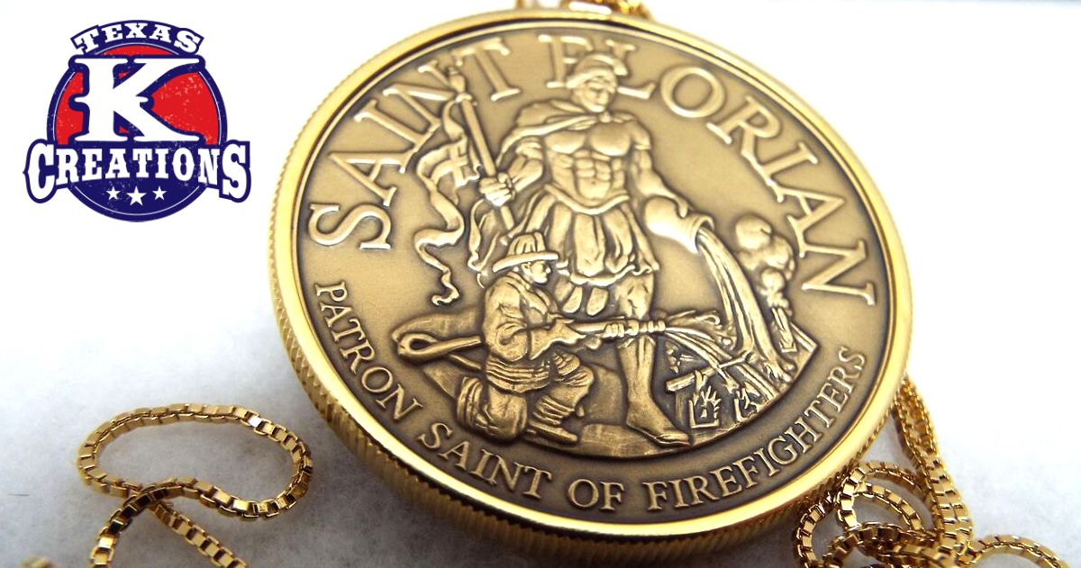 texaskcreations's tweet photo. Check out this awesome St. #Florian #firefighter #necklace. Take the patron saint of the #fire #service with you to keep you safe! The #perfectgift for #firefighters for #Christmas!

https://t.co/mcDCpYEL93 https://t.co/wAtGZr7Tax