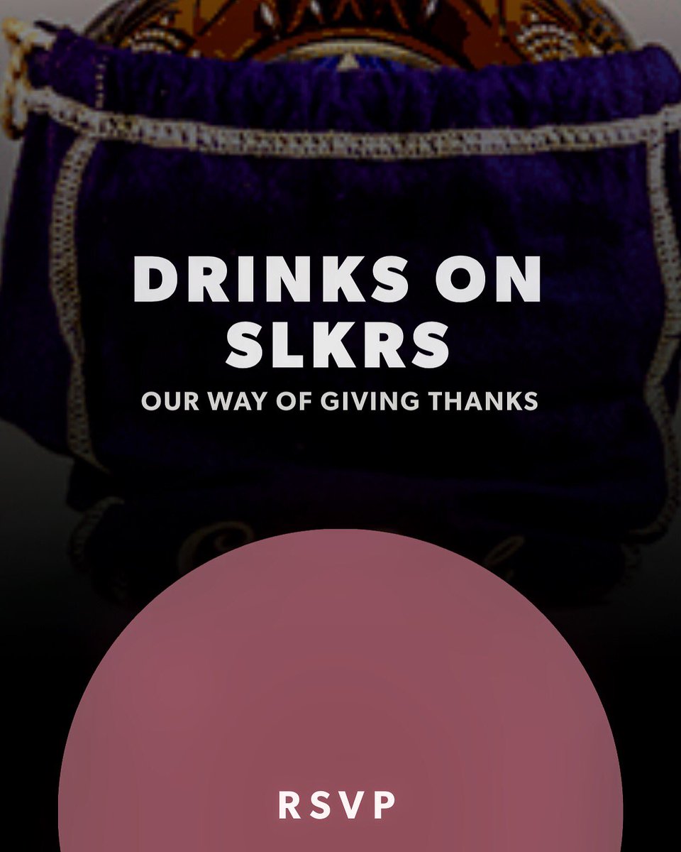pookjones's tweet photo. Drinks on #SLKRS This Wednesday Dm me for RSVP link. Free drinks why not 🤷🏽♂️🍻 RSVP ASAP https://t.co/FGFXCxPueq
