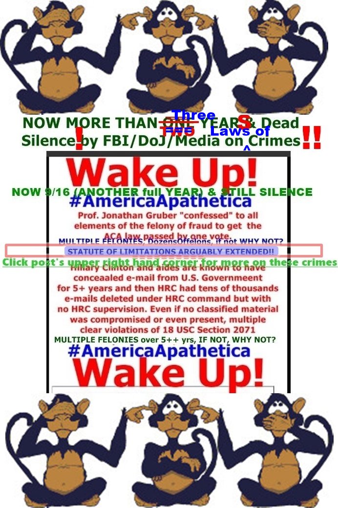 TrashTheCorrupt's tweet photo. @SnakeDefraudsUS @rey_lowe @IndctEliteCrims @WilliamO_Ritez @MuteMediaShame @YankiDoodlCandi @KinMapper @JudgeJeanine @jessebwatters @WattersWorld @SenJohnMcCain @SenJohnKennedy @USAGSessions @TheJusticeDept @POTUS @realDonaldTrump @KellyannePolls @TomCottonAR @SenTedCruz @HappeningNow @SpecialReport @OutnumberedFNC @newtgingrich @TheView @SenateGOP @SenateDems @seanhannity @LouDobbs @FLOTUS @CBSThisMorning @Varneyco @AmericaNewsroom @BillHemmer @SandraSmithFox @GreggJarrett @TuckerCarlson @IngrahamAngle @smerconish @foxandfriends @slayenemy909 @DanHenninger @HARRISFAULKNER @trish_regan @stephenfhayes @edhenry @PhilippeReines @TheFive ∞+325
@POTUS thru corrupt lawyer
#kellyanneconway promised #3Clintons no more investigations
#Sessions has done that
@philippeReines #guilty w/HillaryANDAides of #18USC2071 felonies
#IngrahamAngle #Hannity #Dobbs #Tucker #Varney #VarneyCo #Outnumbered #TheFive @MelissaAFrancis https://t.co/G9VikHKnmn