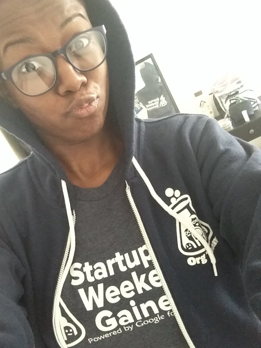 OpeolaBukola's tweet photo. Just noticed I'm repping @StartupGNV double duty today. Miss my main squeeze #startup community, and organizing these events. #OrgTeam #StartupWeekend @techstars https://t.co/L3NrlUjRww