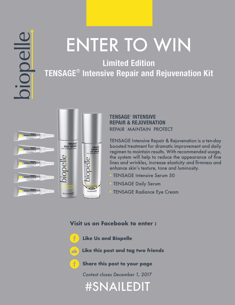 kneeraww's tweet photo. Have you guys ever heard of @Biopelle ? They are having a Facebook giveaway at my job! Their stuff is amazing! The instructions below @Dieci_Spa https://t.co/dW2yhJKMyR