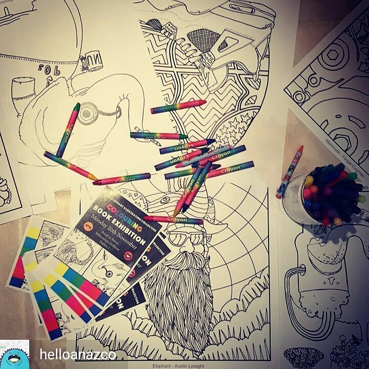 beicollective's tweet photo. Boom! #ColourMeBlind #exhibition #colouringbook https://t.co/uExkjwggLY