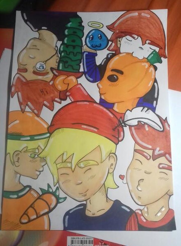 lasophiera's tweet photo. Danke an (Instagram) @minecraftfreedomfan die das coole Bild für mich gezeichnet hat❤️ @Zombey @Paluten @GermanLetsPlay @maudado @byStegi @TimTimolia #kürbistumor #zomdado #stexpert #paluten #glp #zombey #maudado #stegi https://t.co/Za2Uh0uCmv