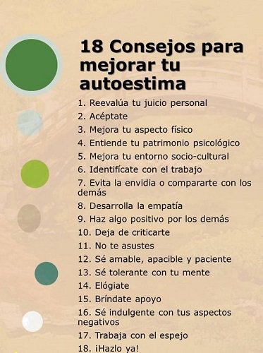 CarriCultura's tweet photo. #CarriTips 18 Consejos Para Mejorar Tu Autoestima. https://t.co/Rn8ag0soHV