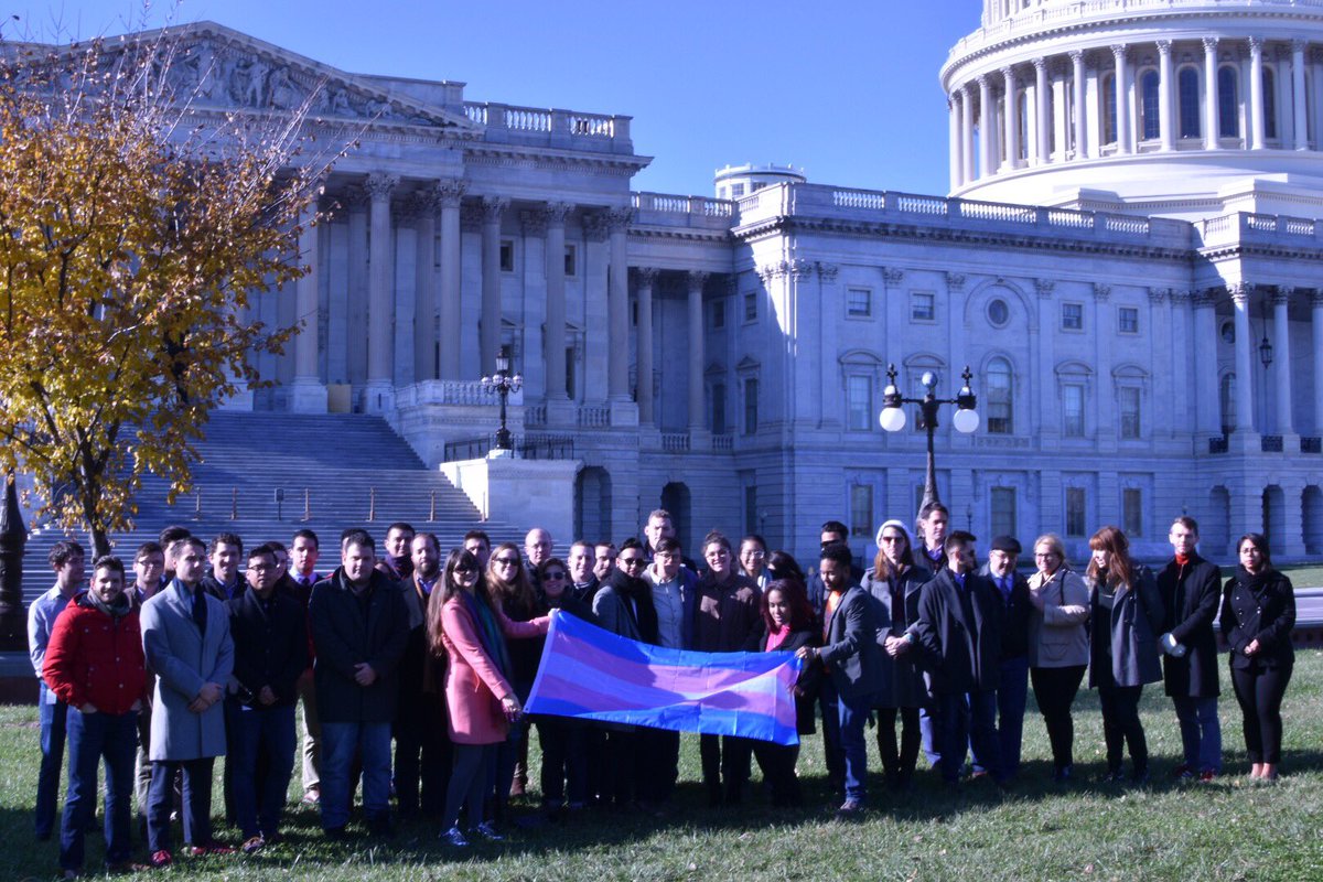 TransEquality's tweet photo. LGBT Congressional staff, NCTE and @TheTaskForce observe #TDOR2017 outside the U.S. Capitol #TDOR #TransDayofRemembrance https://t.co/v60TjwQYrk