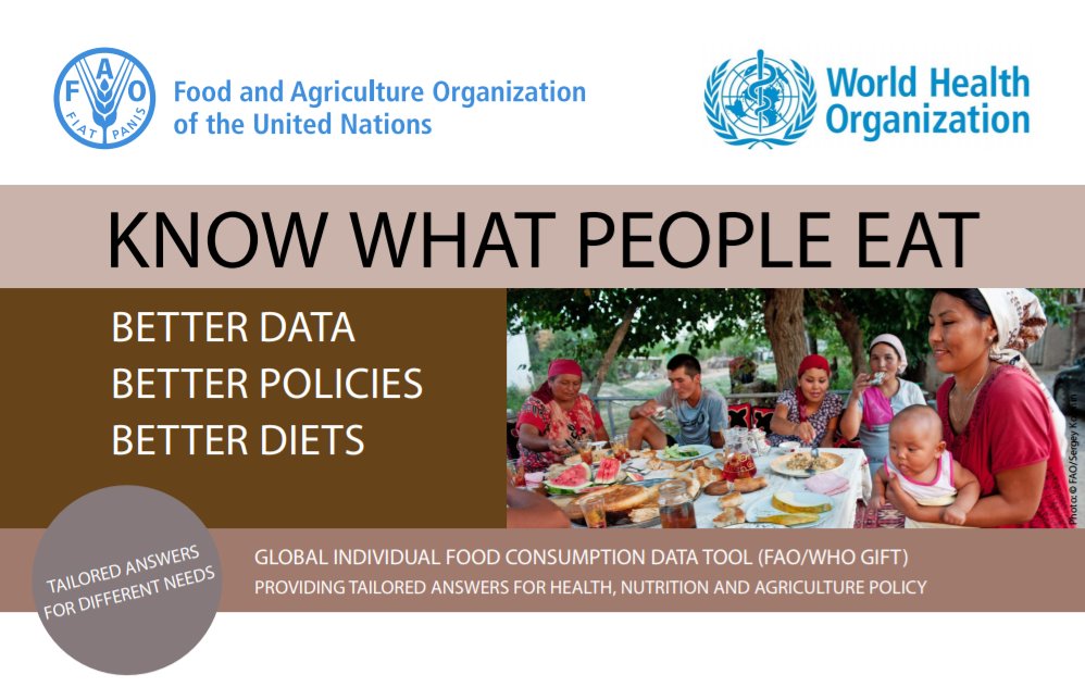 INDDEXProject's tweet image. FAO/WHO GIFT now open to #datausers! Get up-to date info on food consumption in low- and middle-income countries fao.org/gift-individua…  Great job, FAO Nutrition! @FAOKnowledge