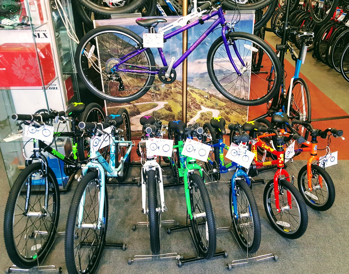 Nice range of #squish bikes. Great colourful display in a great showroom <a href="/arrowcycles/">Arrow Cycles</a> in #Lincoln Go take a look! #shoplocal #bikes <a href="/SquishBikes/">Squish</a> #cycling