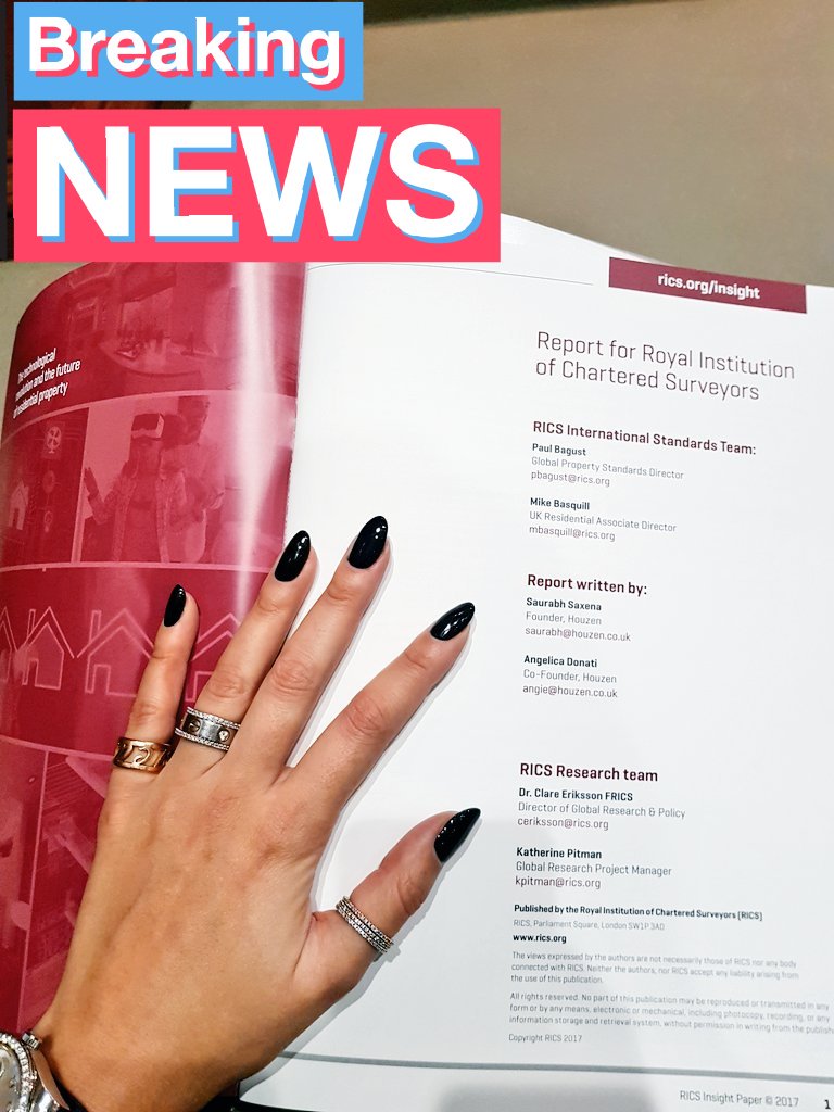 angiekdonati's tweet photo. IT'S ALIVE! I just finished presenting our findings to a packed room and it's quite emotional to finally hold my "baby"! #PropTech #deeptech #insightspaper #innovation #realestate #watchthisspace @HouzenUK @RICSnews https://t.co/om9OBNDLxc