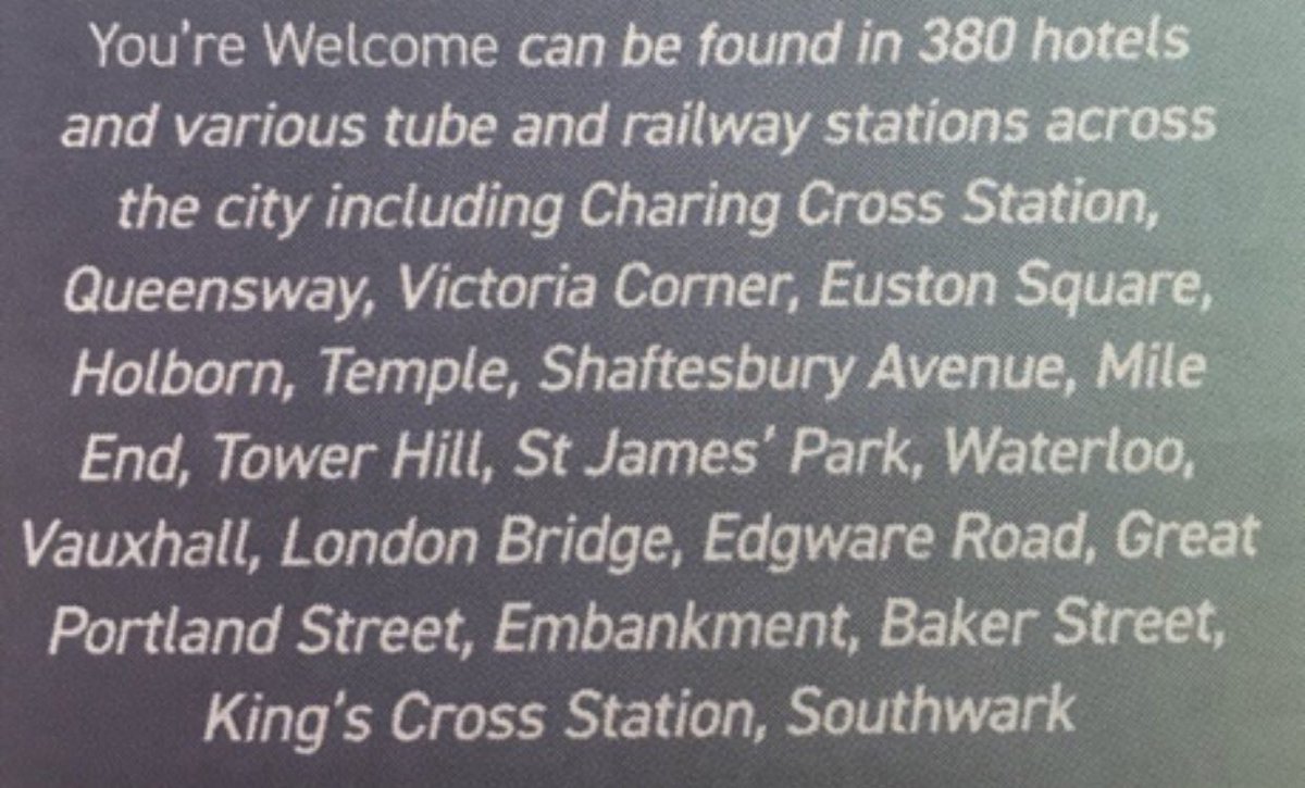 Check out the latest edition of <a href="/YoureWelcomeLDN/">You're Welcome Ldn</a> HERE: indd.adobe.com/view/834af73a-…