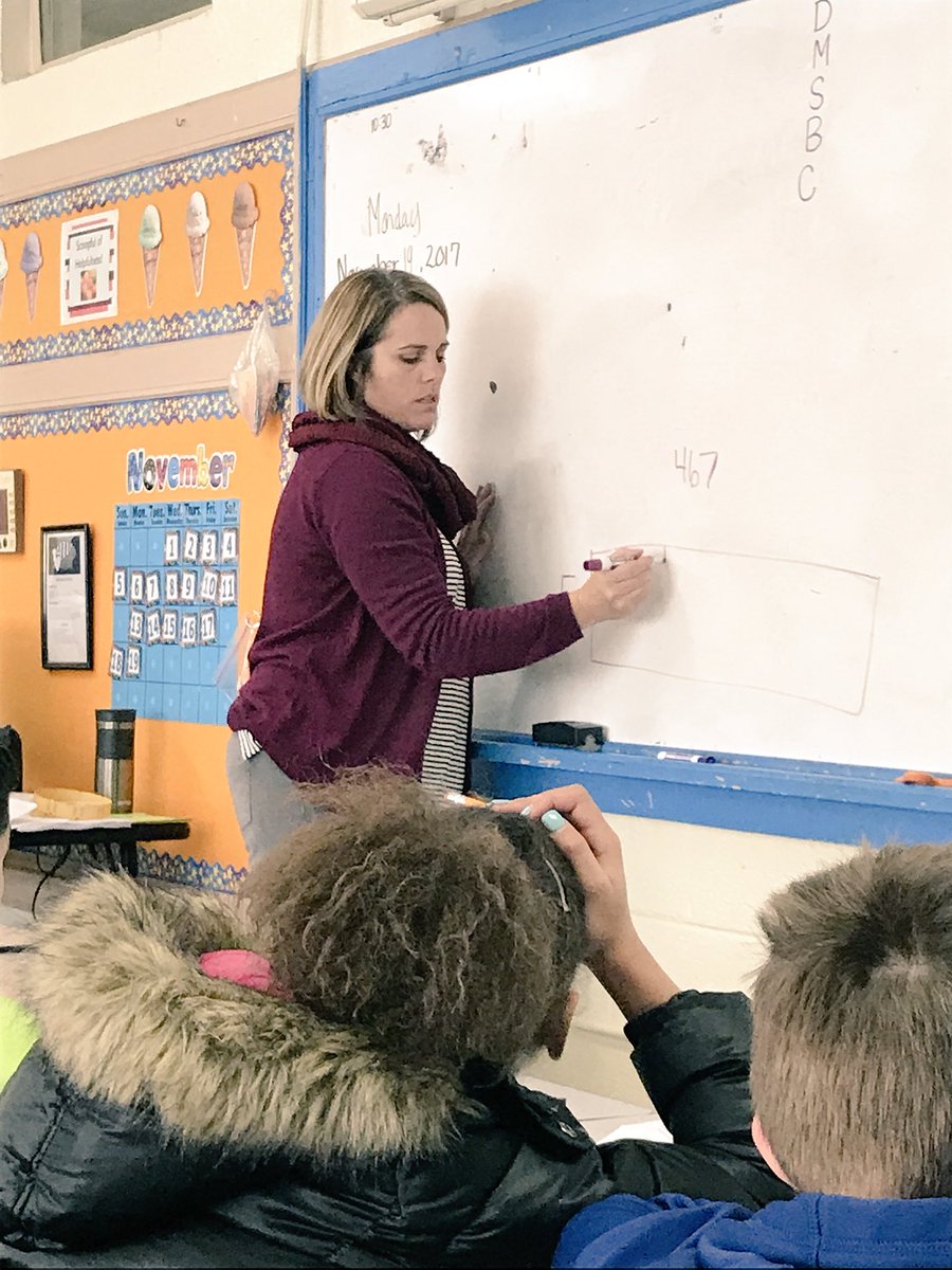 mes_bulldogs's tweet photo. Our enthusiastic Academic Facilitator Mrs. Dietrich co-teaching with 4th math teacher Mr. Davis! #areaModel #division #inverseMultiplication #standardalgorithm #skipcounting #illustrations #equalsharing #picturemodel https://t.co/dbWr7Hzr0d