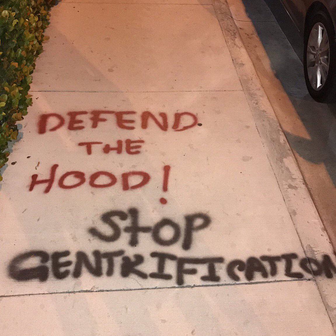 lousillia's tweet photo. #MESSAGE
#DefendTheHood #StopGentrification https://t.co/Hf0nvCPmPO https://t.co/BsoF7n8Sns