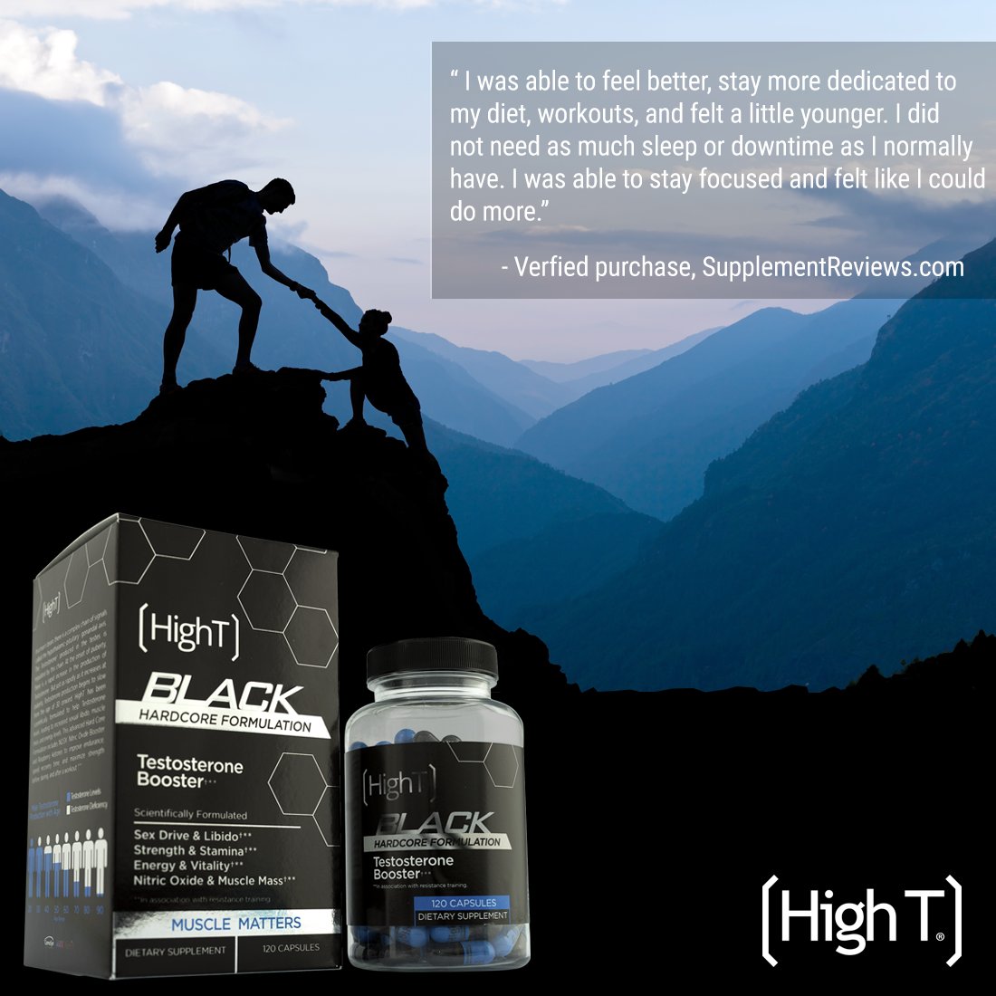 HighTSupplemnts's tweet photo. Feel better and stay focused with High T Black. The best deals are at https://t.co/48wNdbDr0u. #MotivationMonday https://t.co/kCh7NZDD8n