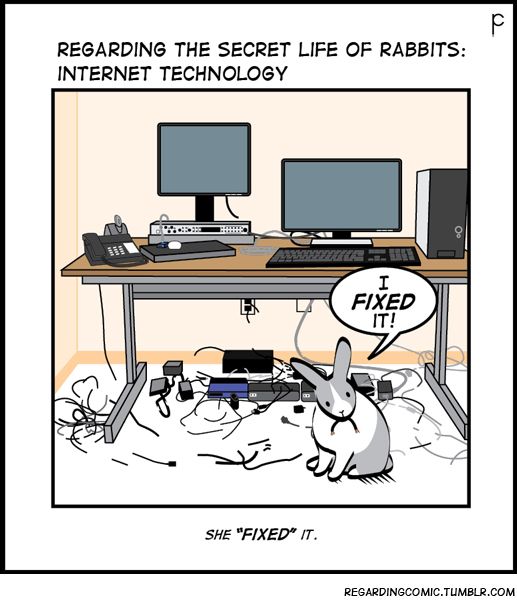 RabbitHoleHay's tweet photo. 😆#rabbit tech support... https://t.co/GehkdUKlY8