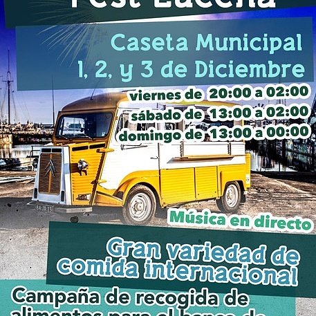 hispaniaeventos's tweet photo. FOOD TRUCK LUCENA 7 CAMIONES CON LA MEJOR COMIDA INTERNACIONAL RECOGIDA DE ALIMENTOS PARA EL BANCO DE ALIMENTOS MUSICA EN DIRECTO #foodtrucks #comida #Musica #musicaendirecto https://t.co/OSpoSzT6wN