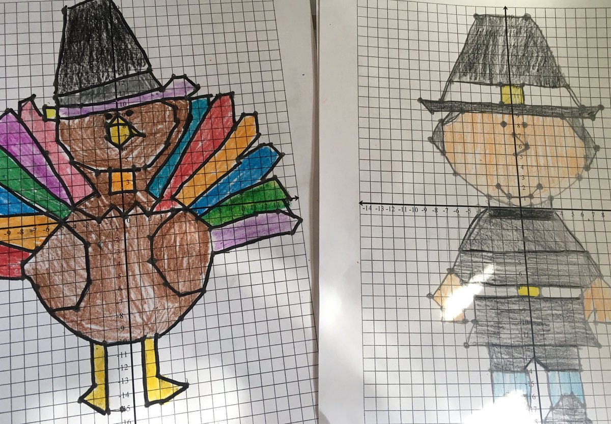 Thanksgiving coordinate grids!