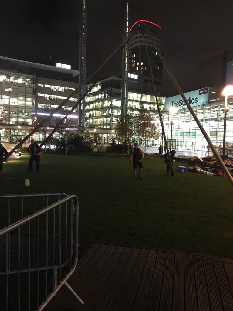 TheShackMCUK's tweet photo. It’s coming... 👀 #mediacity #salford #thelodge https://t.co/8G66xRCUCf