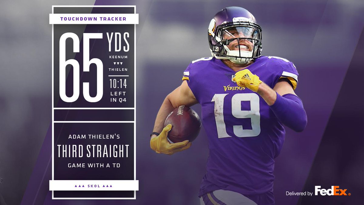 .@athielen19 put on the jets to find the end zone for the third straight game.  📺: mnvkn.gs/lfvcGa https://t.co/CWJaaogVdB