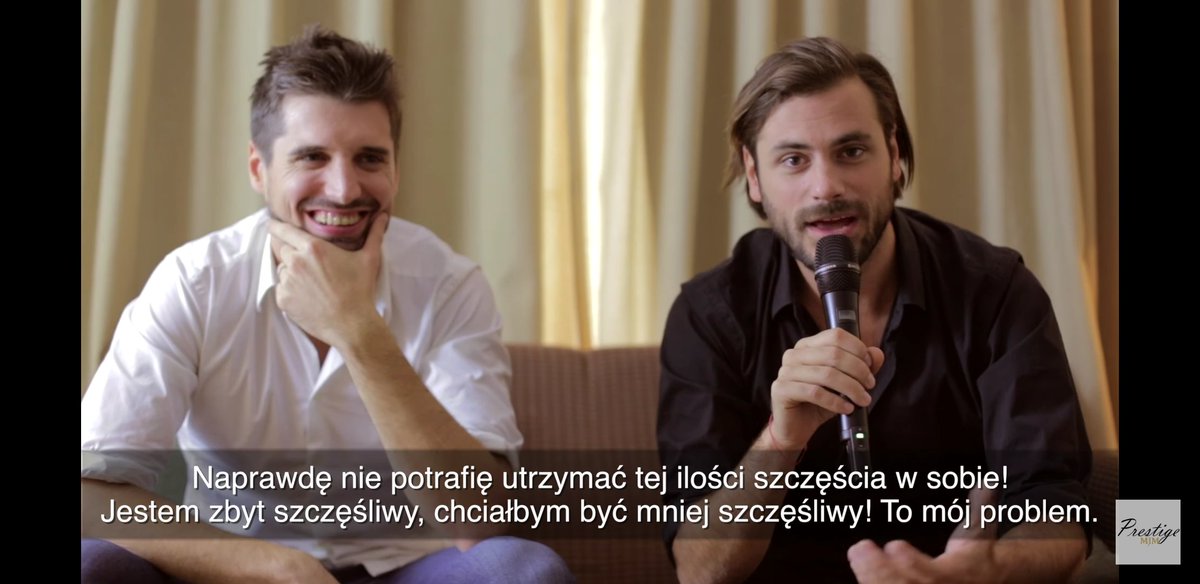 Pre- show interview (in English) and we think they're a bit excited! 😉😂 #2Cellos #stjepanhauser #lukasulic youtu.be/7leqe2PZtik