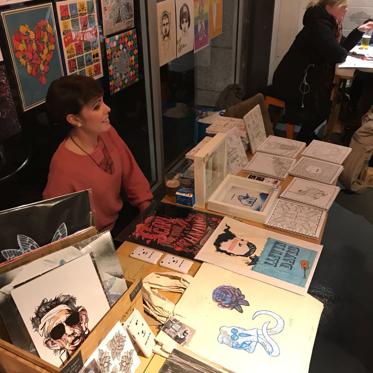 beicollective's tweet photo. Wayhey! Two Original Elephants, @JessTobinArt & @tarsilakruse at #ColourMeBlind launch. https://t.co/sPibeGotSI