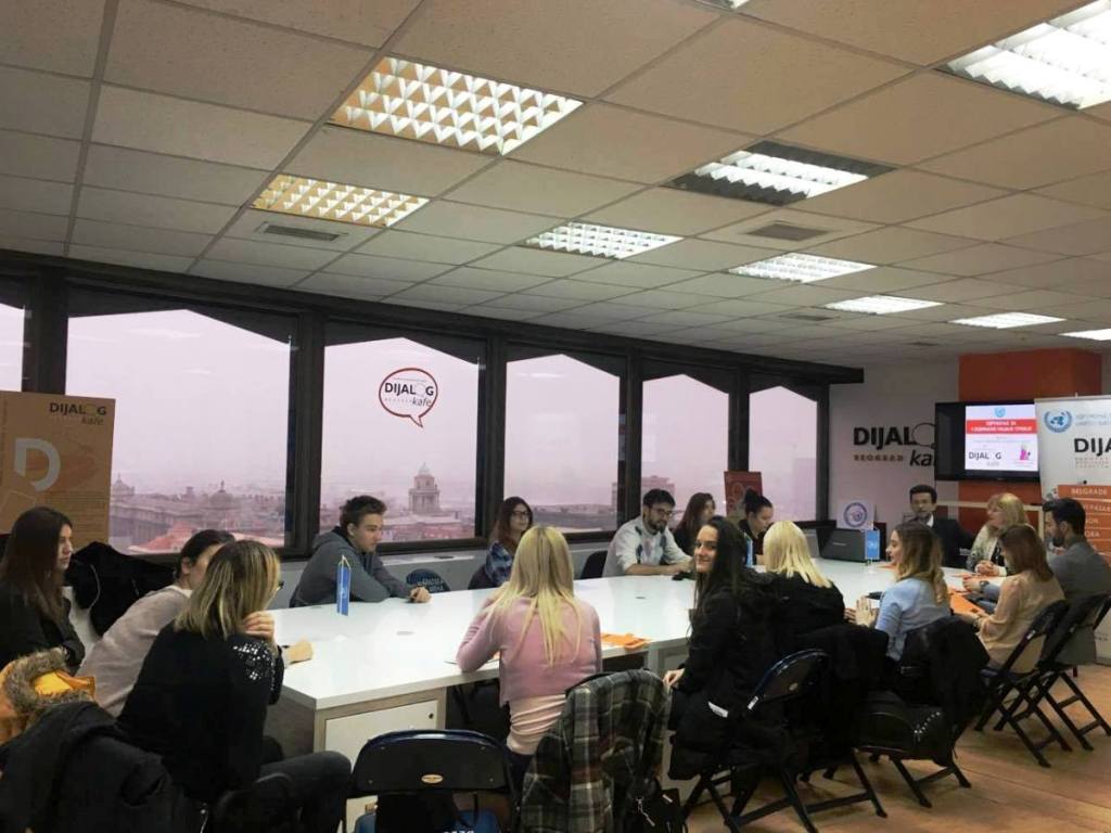 unaserbia's tweet photo. U okviru Nedelje tolerancije, organizovali smo interkulturalni program “Upoznajmo se bolje” sa mladim saradnicima #DialogueCafe u Beogradu, Novom Pazaru i Subotici.
#DanTolerancije #ToleranceDay @DialogueCafeSRB @KZM_Beograd https://t.co/Vb6TcceaJ6