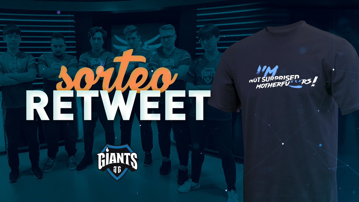 GIANTXGG's tweet photo. Mañana buscamos proclamarnos campeones de Liga Regular contra los ninjas de @KIYFeSports en el #CaraACara de la #SuperLigaOrangeLoL, para celebrarlo sorteamos una camiseta entre todos los que deis RT. #WeAreGiants

https://t.co/7PulUvj5QV https://t.co/iRBNCih3yR