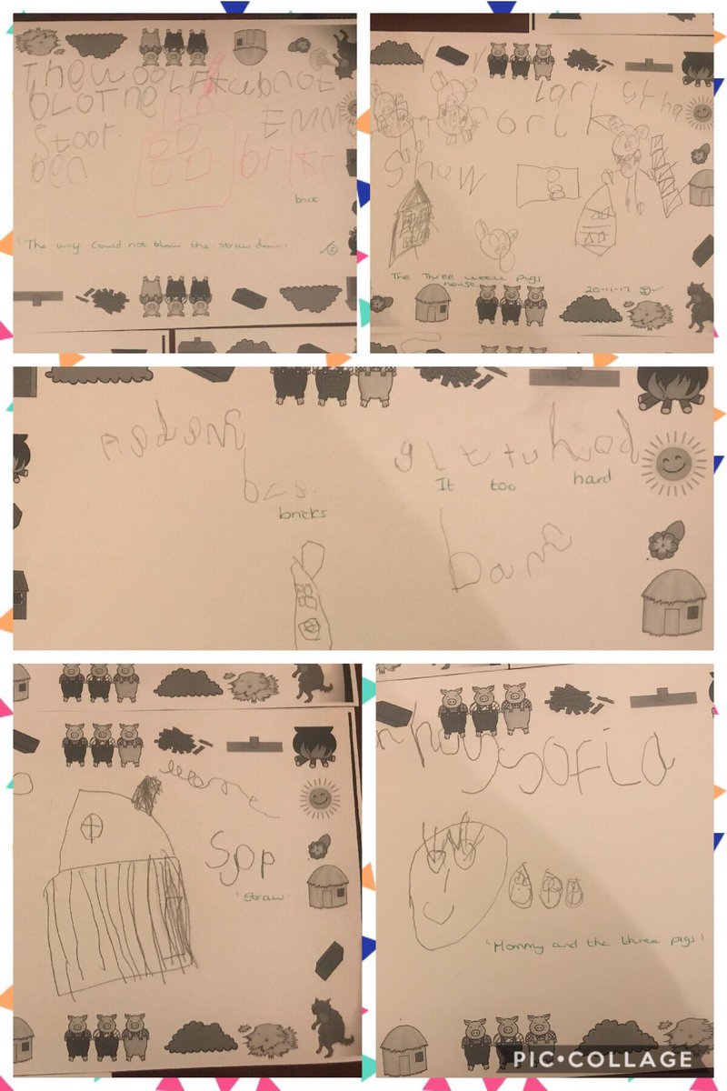 MissLewisJPA's tweet image. Today the children completed the cold task for @TalkforWriting. On the table I placed independent writing too and the children loved it #receptionwriting#rangeofabilities#proudteacher##threelittlepigs
