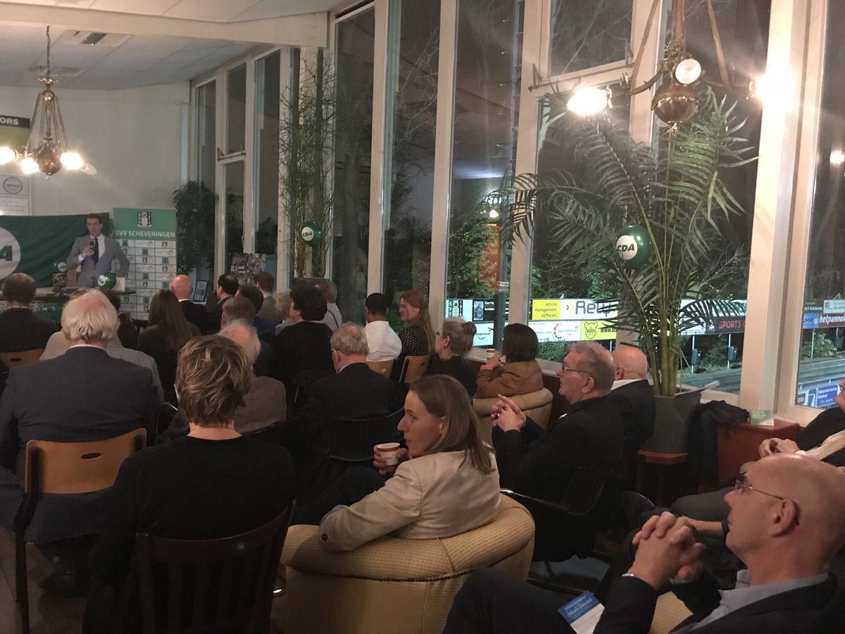 karstenklein's tweet photo. De ledenvergadering van het @CDADenHaag gaat beginnen bij @SVVSchev Vanavond staat de vaststelling van de lijst centraal. Wat een opkomst! https://t.co/MiE2zat0I6