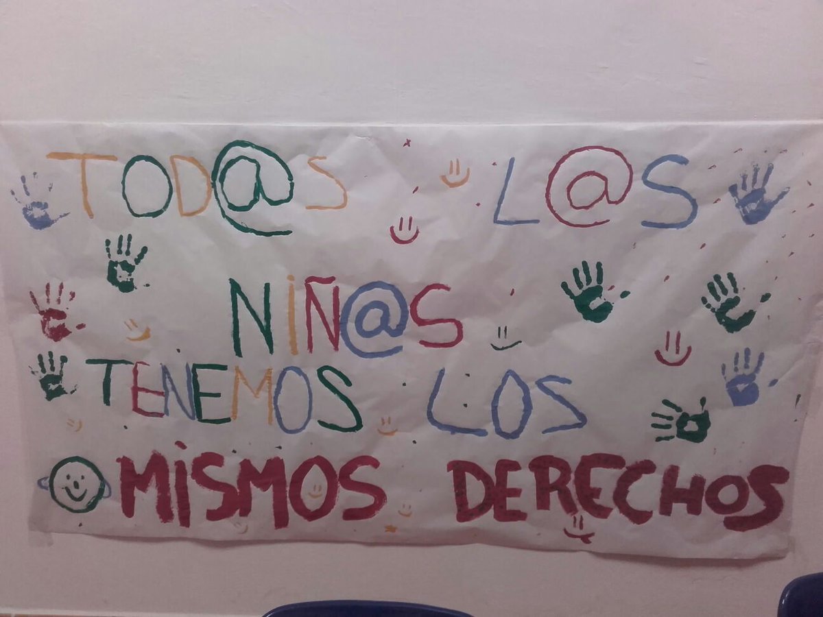 En el Centro de día Manantial también han celebrado el #DiaUniversalDelNiño  reclamando los #derechos de todos los niños y niñas