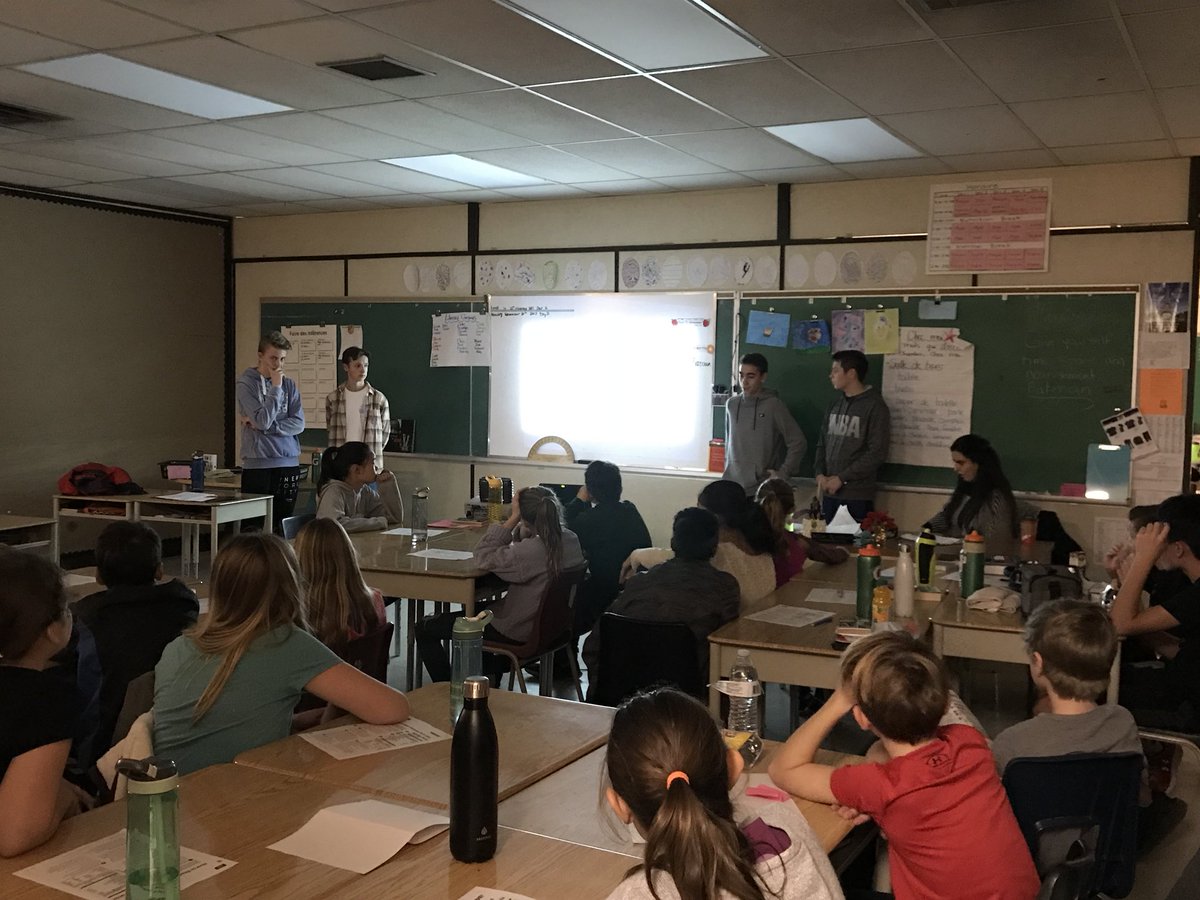 Great to have <a href="/SSS_sabres/">Sandwich Sabres</a> Leadership classes visit our Grade 7’s today