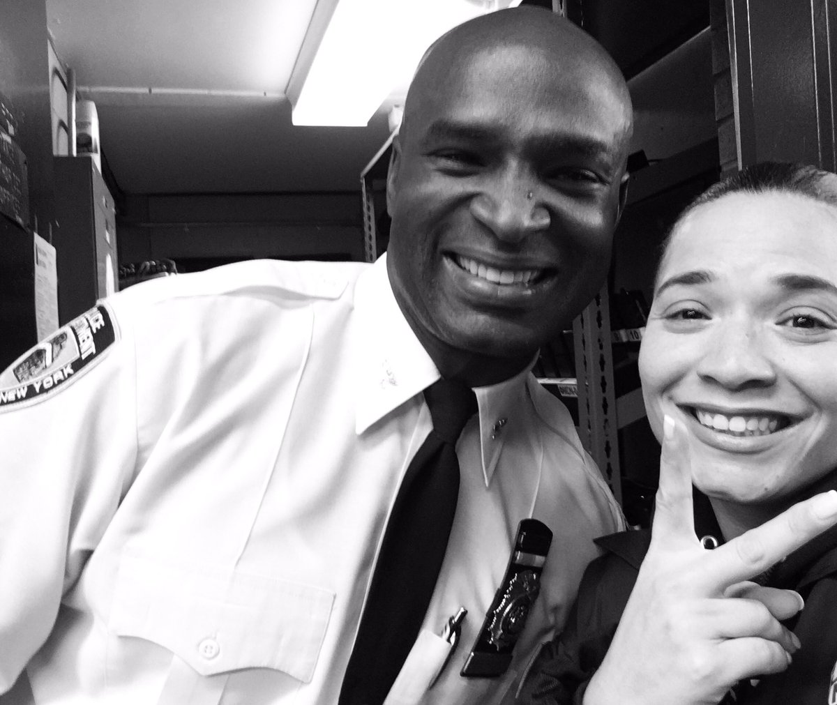 NYPD47Pct's tweet photo. He will not leave this building without this very important selfie!!! #Soon2Be #ChiefStephenson🌟#47SocialMediaTeam https://t.co/zMiNvOX91U