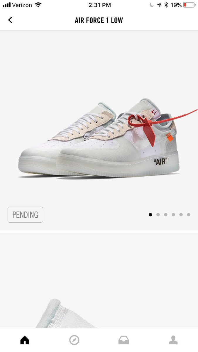RobertCInnis's tweet photo. @Nike just go ahead and push my order through. Thanks!! #Offwite #TheTen https://t.co/mD9WbUfz61