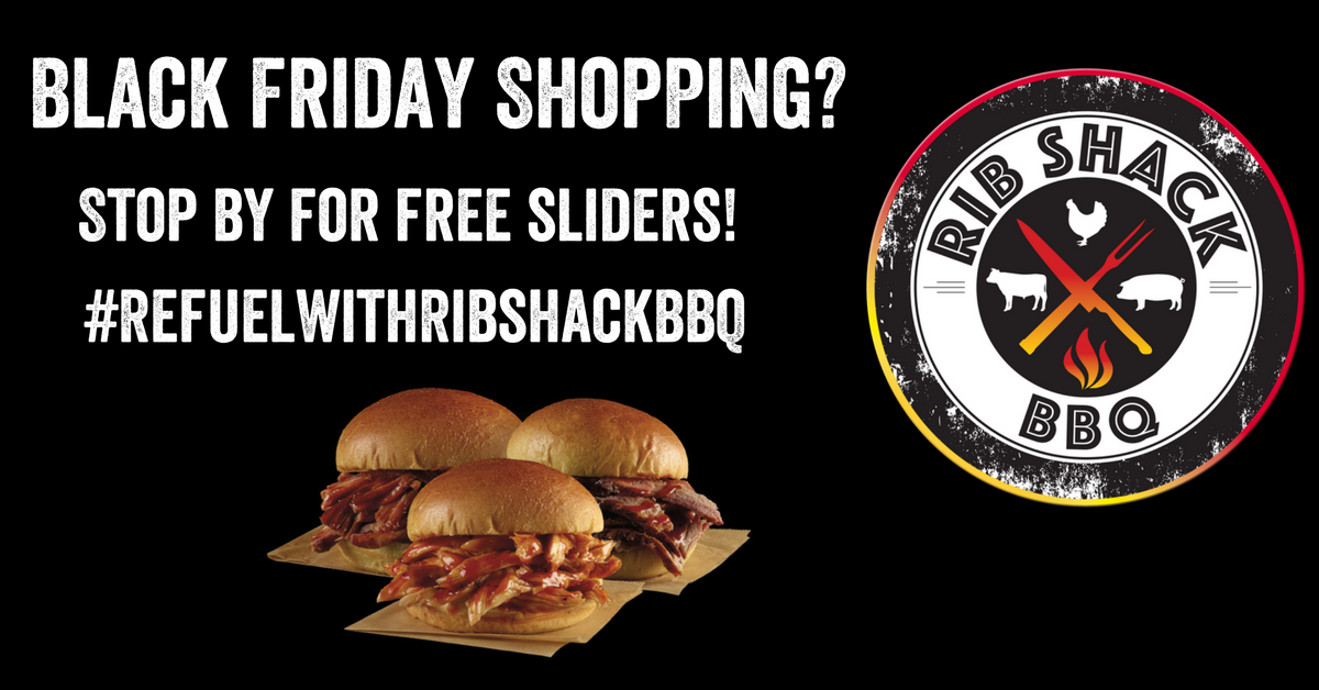 RibShackFoods's tweet photo. Going to be shopping for all those deals on Black Friday? Stop by for free samples of our indulgently delicious pulled pork and pulled chicken sliders #RefuelWithRibshackBBQ #PerfectPulledPork #BBQ #RibShackBBQ #BlackFridayDeals https://t.co/Syknz4kvzx