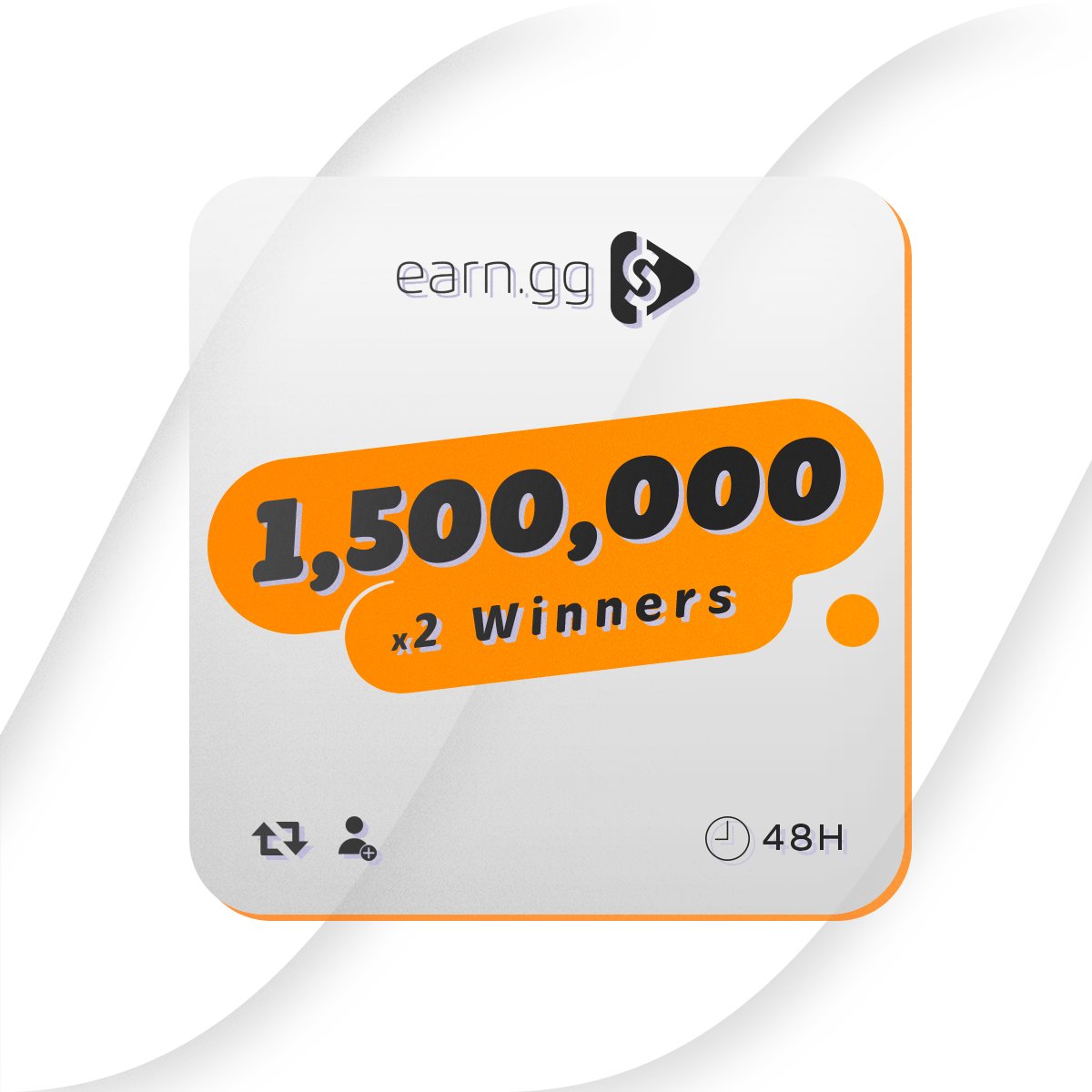 elootgg's tweet photo. 1.5 MILLION POINTS! 2 WINNERS! 

-FOLLOW @earnggofficial 
-RETWEET 
-TAG YOUR BEST FRIEND!

Ending in 48 hours! https://t.co/mObqPo97T5