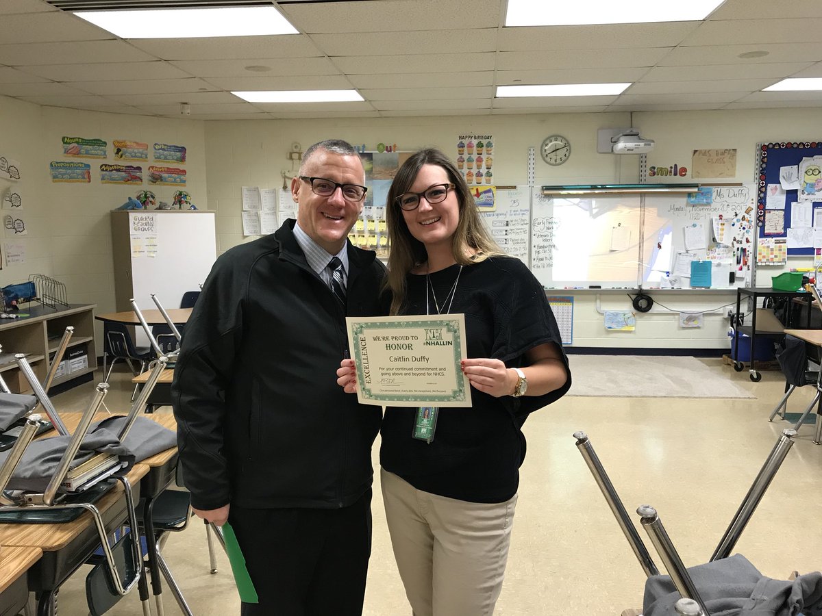 BJMcCabe1's tweet photo. Miss Duffy and Mrs. Robinson are definitely two staff members that are #NHAllin! Thank you @NewHavenSupt for stopping by this morning! #Rocket_Pride https://t.co/hy2sxVq5SW