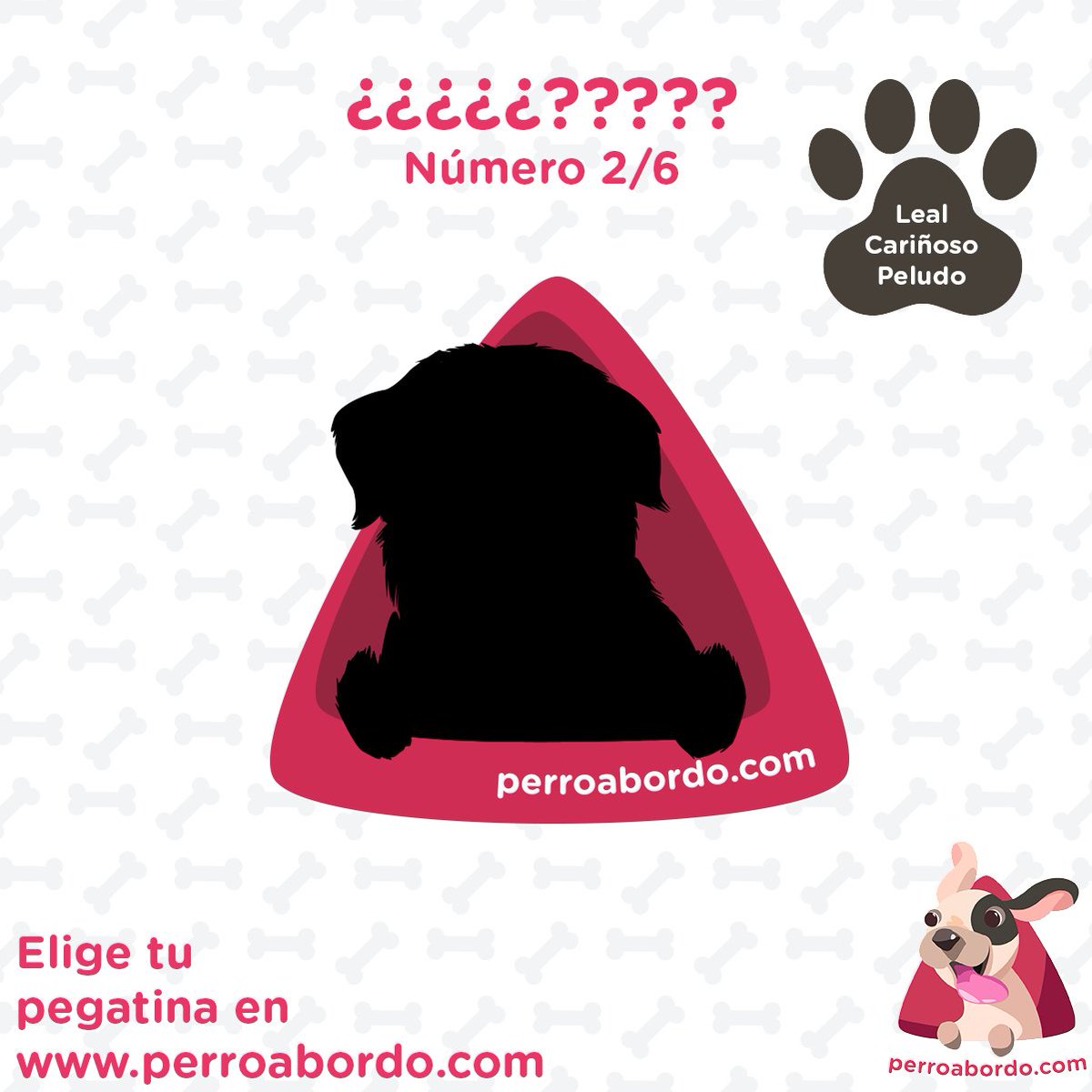 Vamos a por la segunda raza oculta!📢 Este gran peludo se distingue por su variedad de colores, su gran pelaje y por lo bonito que es!! 😍 Cual será? 🤔 #perroabordo #pegatinasmolonas