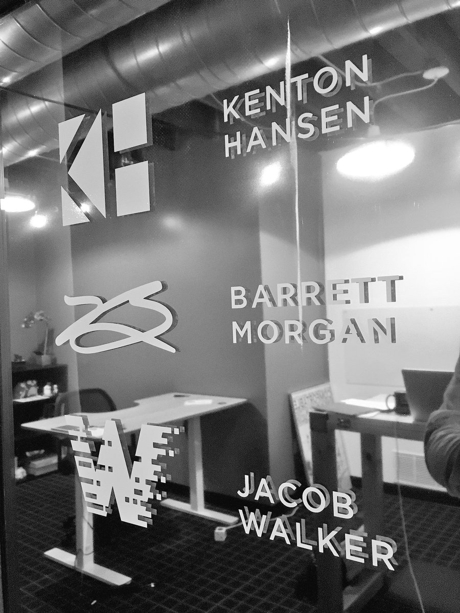 BMDllc's tweet photo. New vinyl on the door! @jcbwlkr @kentonh https://t.co/TKdZC7Kh84