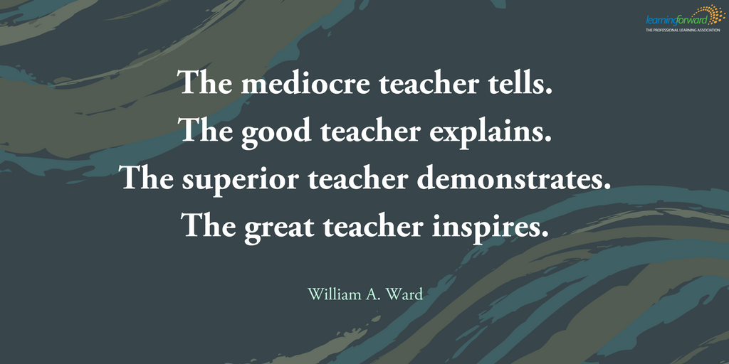 LearningForward's tweet photo. Teachers, how are you inspiring your students? #MondayMotivation #Education https://t.co/OD8xK4xWmb