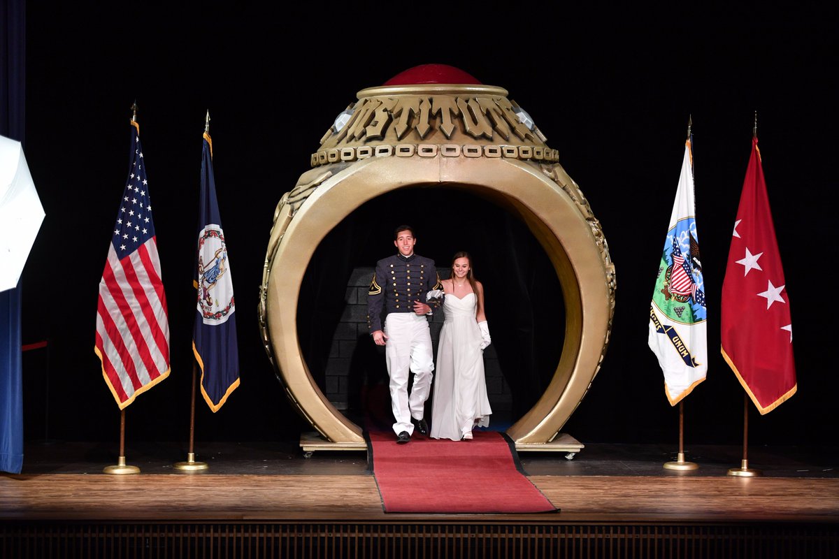 VMI1839's tweet photo. Good times and smiling faces at the #RingFigure Ball!
#RahVaMil #VMI19 #Rah19 #congrats https://t.co/hxKwKsvnQo