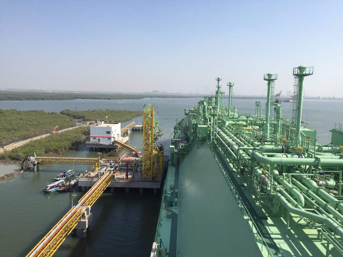 FaseehMangi's tweet photo. Pakistan’s second LNG terminal has been completed that will electrify 3,600 MWs and bring power outages closer to an end https://t.co/Aw5EfqsdKB