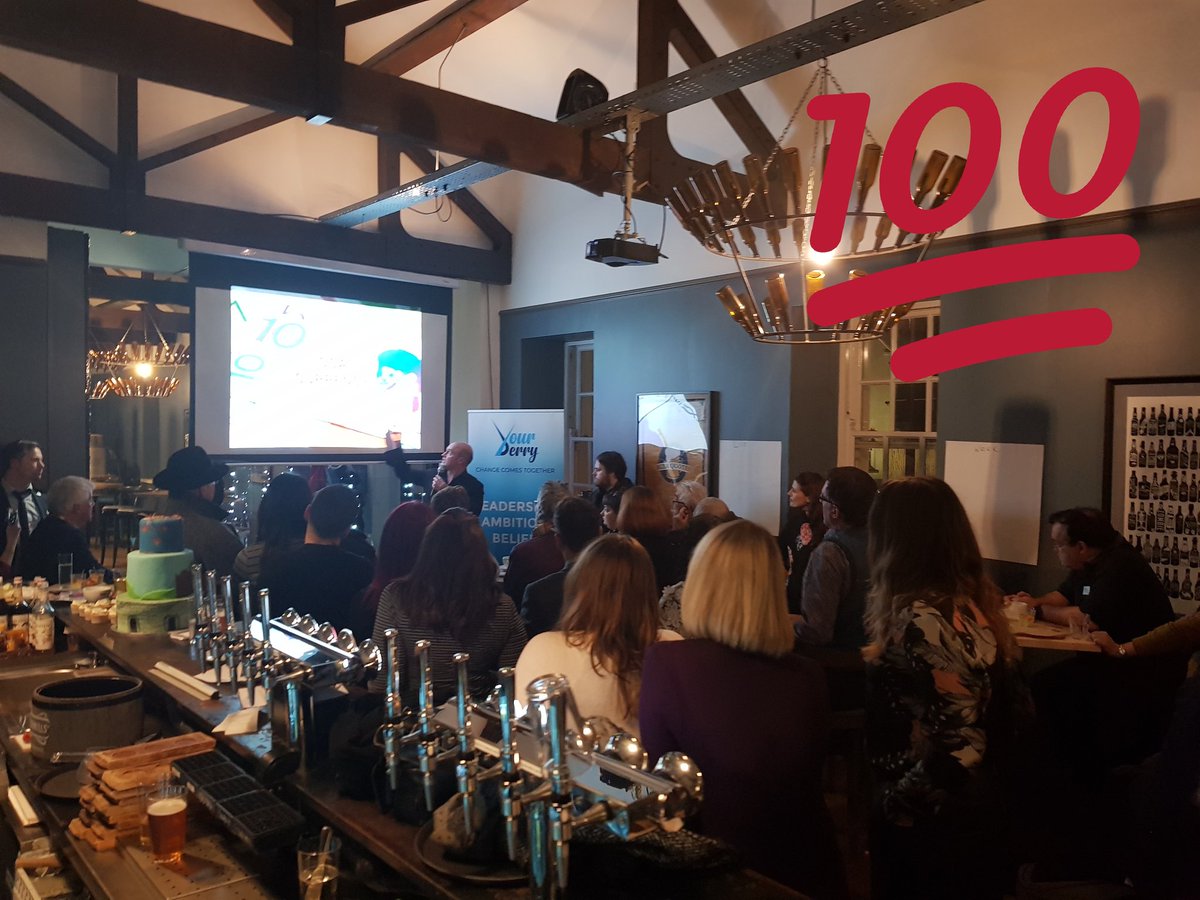 Delighted to be hosting the launch party of YourDerry ...very exciting initiatives #yourderry #purederry