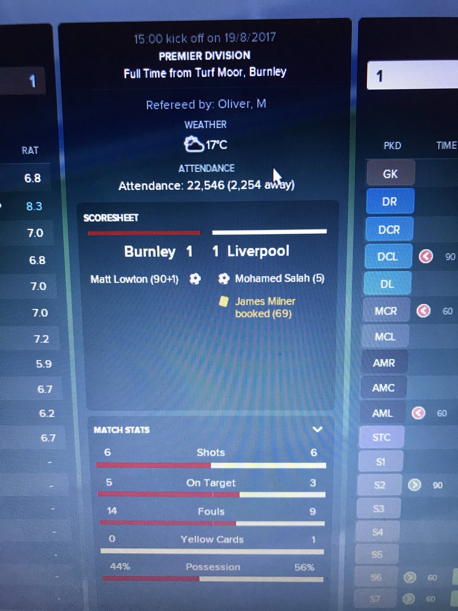 fm_blogger's tweet photo. Pretty dull draw apart from their last gasp equaliser :( #FM18 https://t.co/KV23Dm2cRd