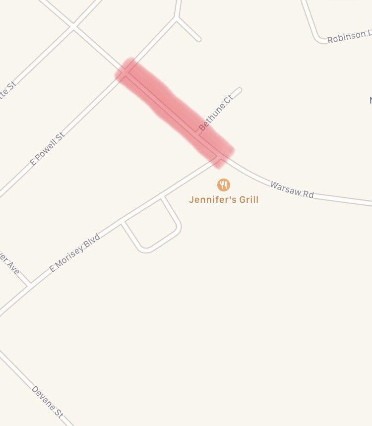 ClintonNCMgr's tweet photo. IMPORTANT NOTICE
There is a road closure on Warsaw Road between Powell St and Morisey Blvd. The road closure will last between 3-4 hours due to a water leak. Please use caution while driving in this area. https://t.co/6Wh8k7VtiV