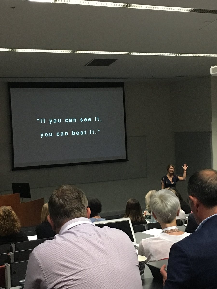 The wonderful <a href="/lruettimann/">laurie ruettimann</a> entertaining and enlightening us on day 2 at #RHUBNZ - beating failure by understanding the personality traits of your team
