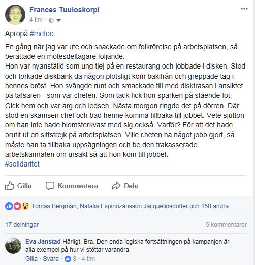 FrancesTuu's tweet photo. Apropå #metoo och #solidaritet https://t.co/3y4cO2X4I3