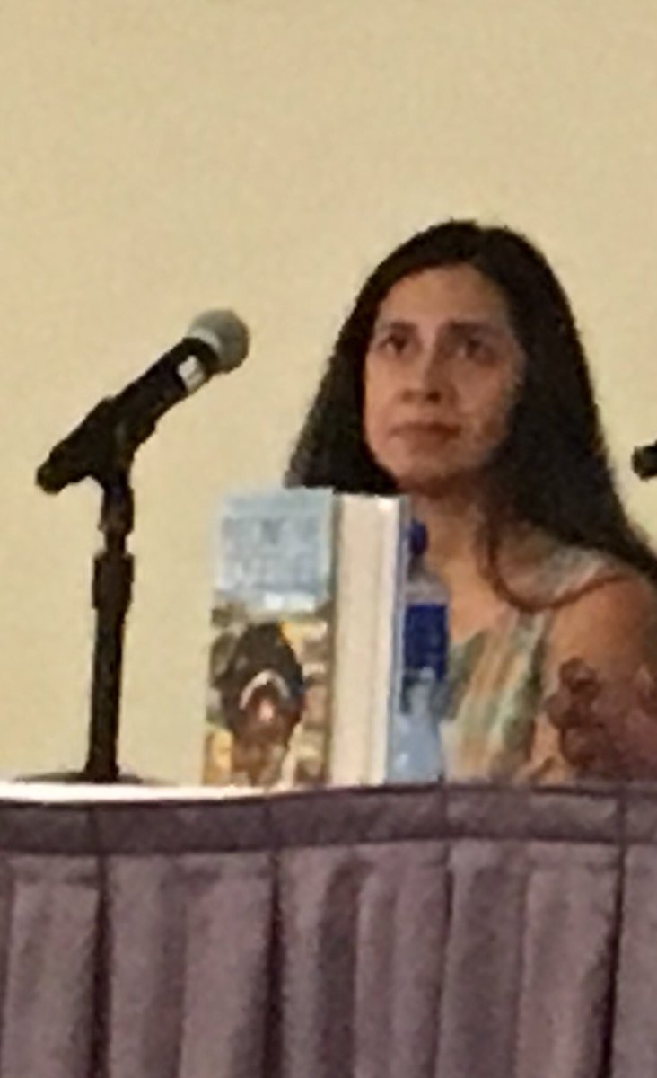 LeograndeCJ's tweet photo. It’s only when I can filter my rage through hope that I can deal with this America..what verse will I contribute? @SamiraAhmedUK #ALAN17 https://t.co/5sMj1Ar8x4